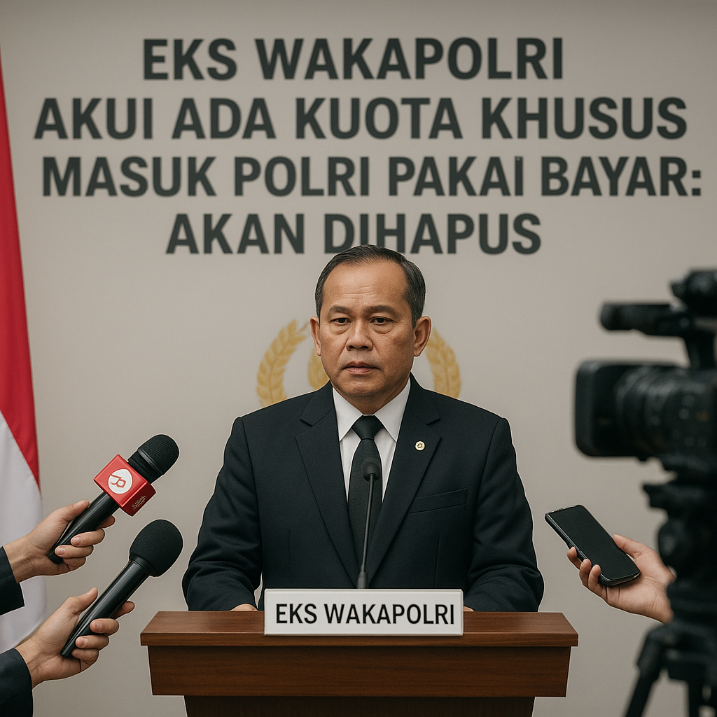 Eks Wakapolri Akui Ada Kuota Khusus Masuk Polri Pakai Bayar: Akan Dihapus
