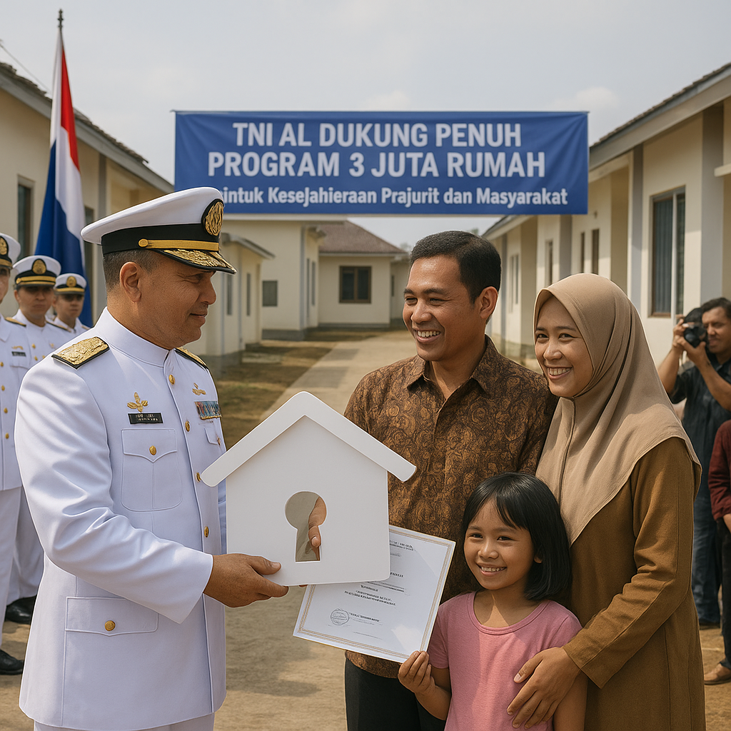 TNI AL Dukung Penuh Program 3 Juta Rumah untuk Kesejahteraan Prajurit dan Masyarakat