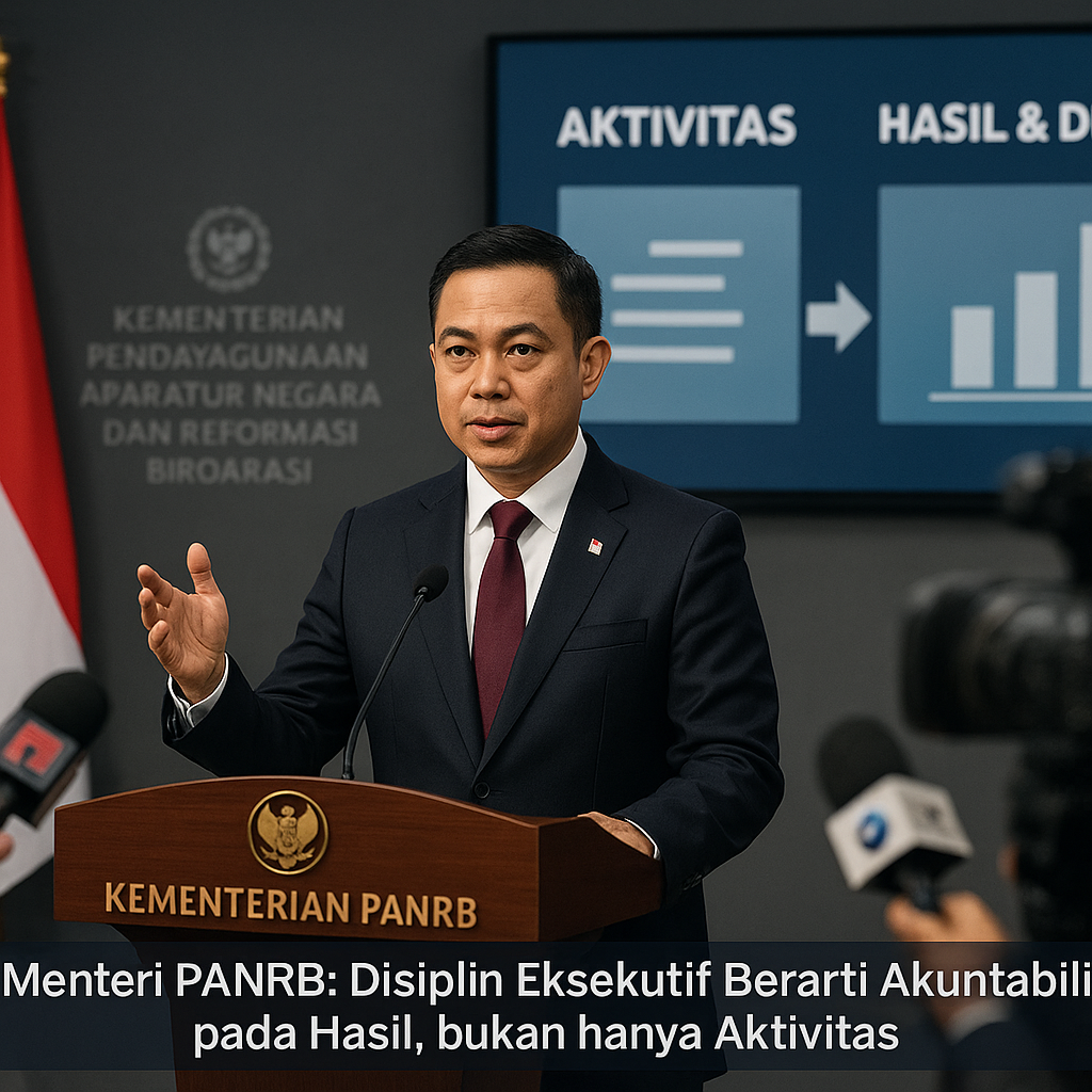 Menteri PANRB: Disiplin Eksekutif Berarti Akuntabilitas pada Hasil, bukan hanya Aktivitas