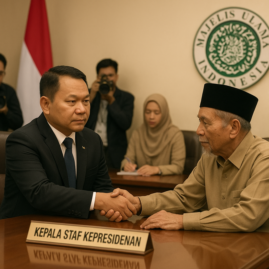 Silaturahmi ke MUI, KSP Dudung Diingatkan untuk Selalu Menjaga Ucapan