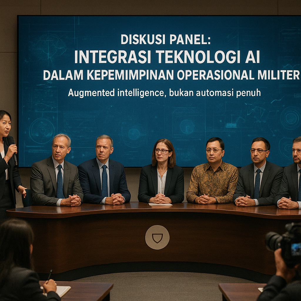 Diskusi Panel: Integrasi Teknologi AI Dalam Kepemimpisan Operasional Militer