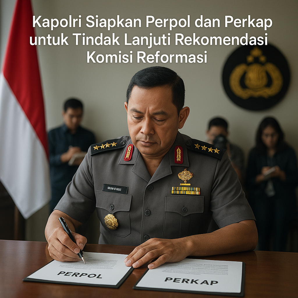 Kapolri Siapkan Perpol dan Perkap untuk Tindak Lanjuti Rekomendasi Komisi Reformasi