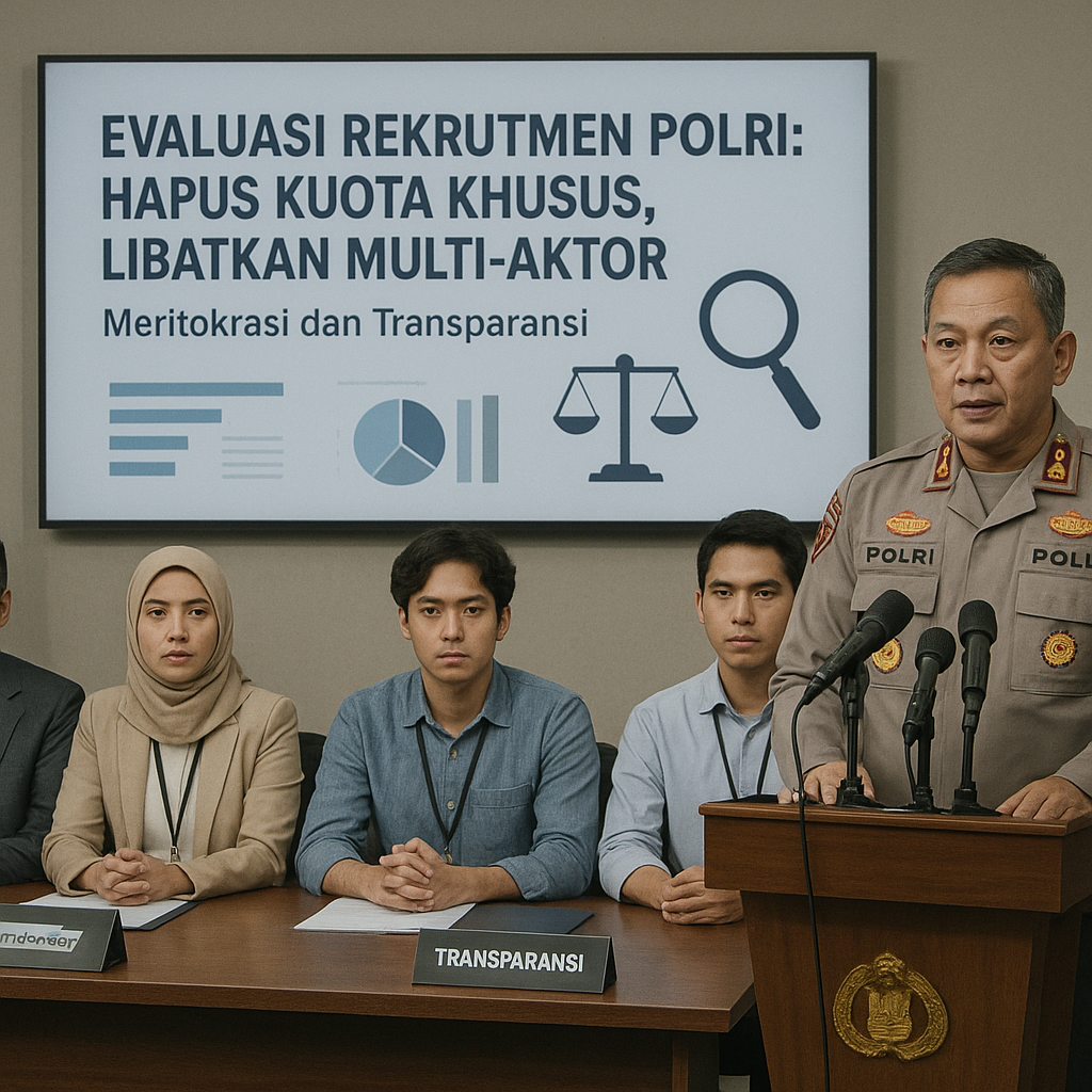 Evaluasi Rekrutmen Polri: Hapus Kuota Khusus, Libatkan Multi-aktor