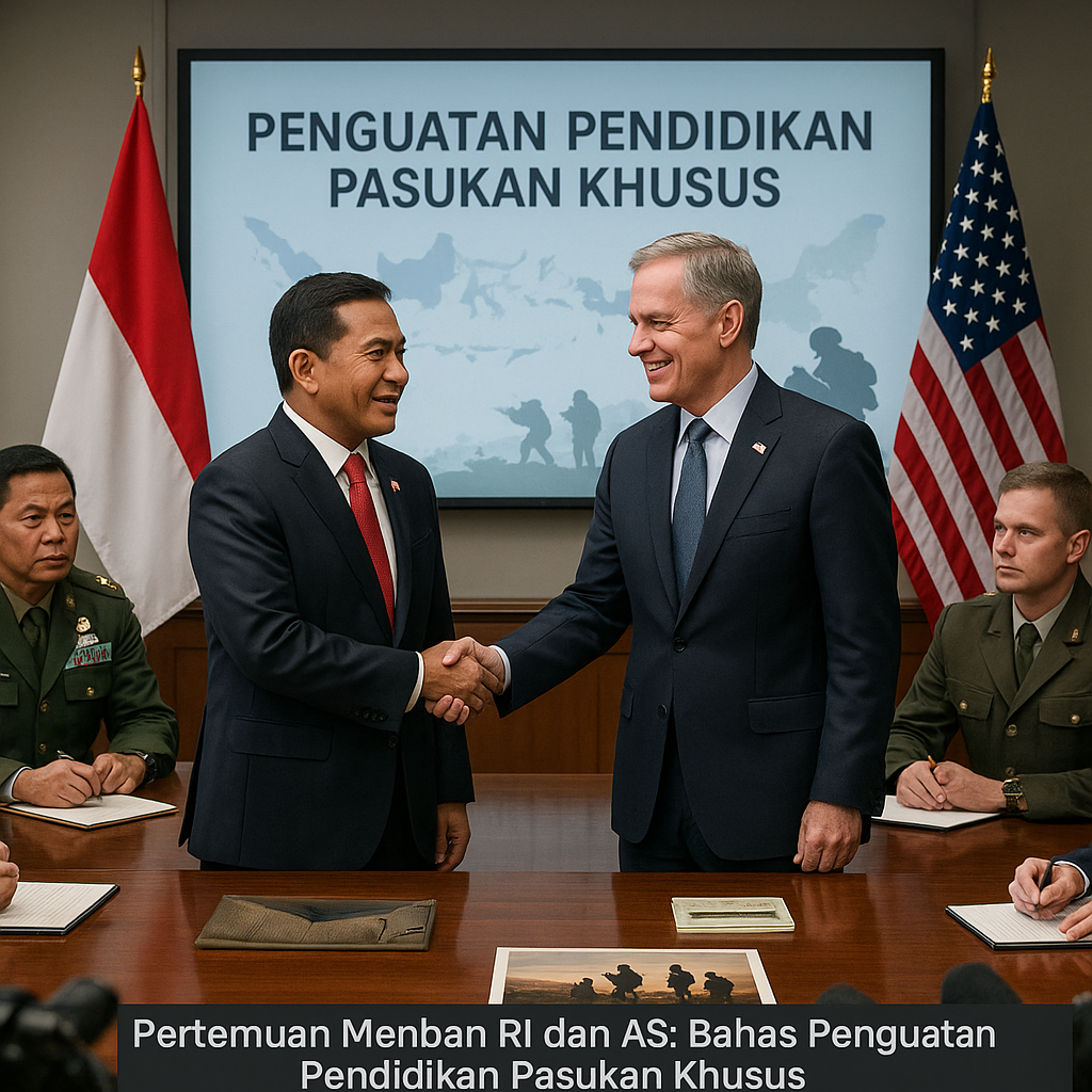 Pertemuan Menhan RI dan AS, Bahas Penguatan Pendidikan Pasukan Khusus