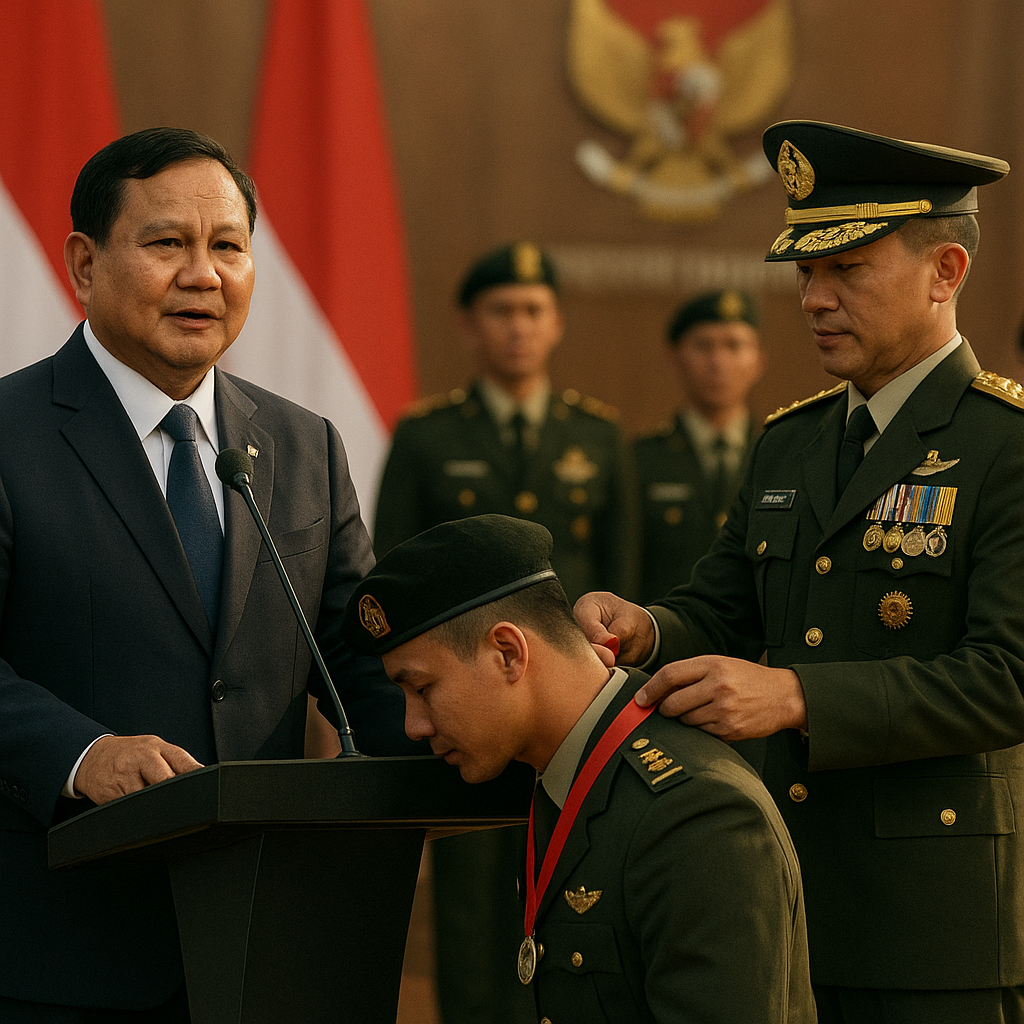 KSAD: Presiden Prabowo Ingatkan Pimpinan Beri 'Reward' kepada Prajurit Berprestasi