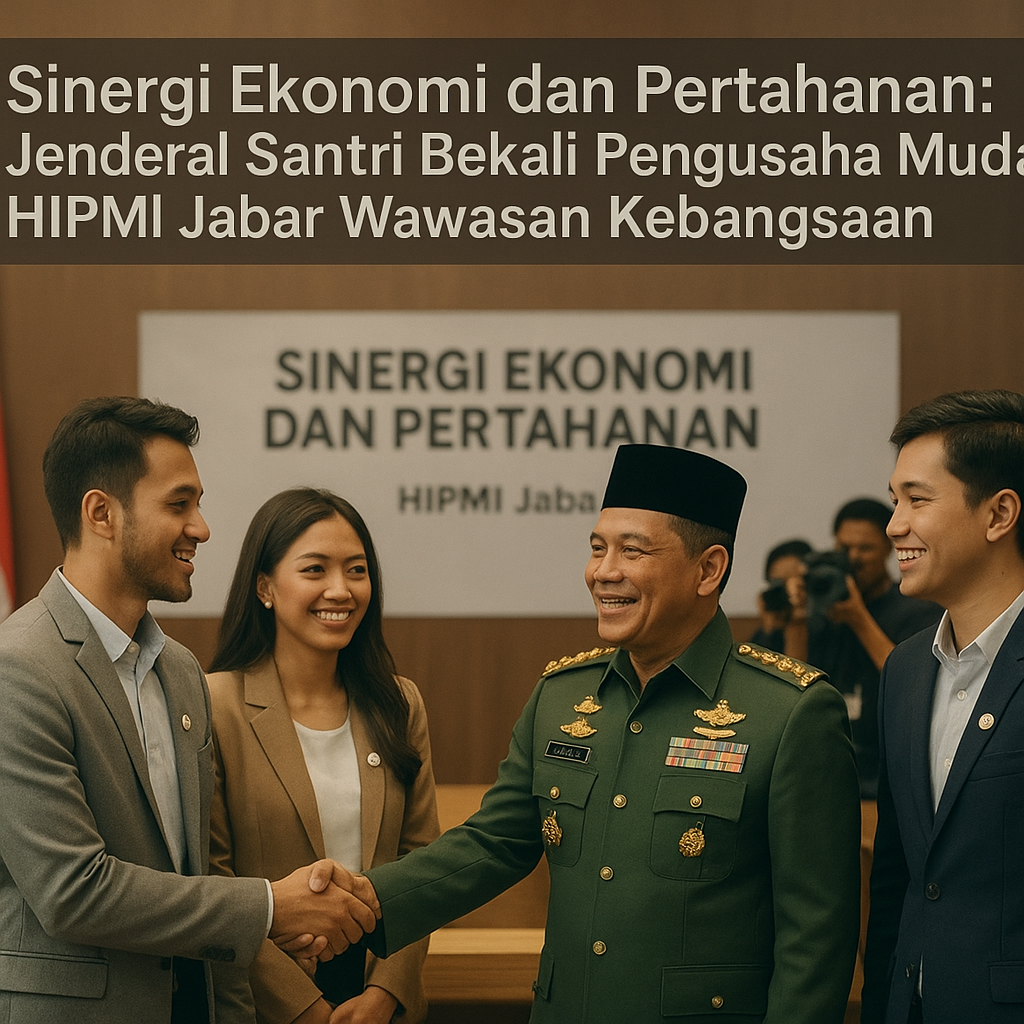 Sinergi Ekonomi dan Pertahanan: Jenderal Santri Bekali Pengusaha Muda HIPMI Jabar Wawasan Kebangsaan
