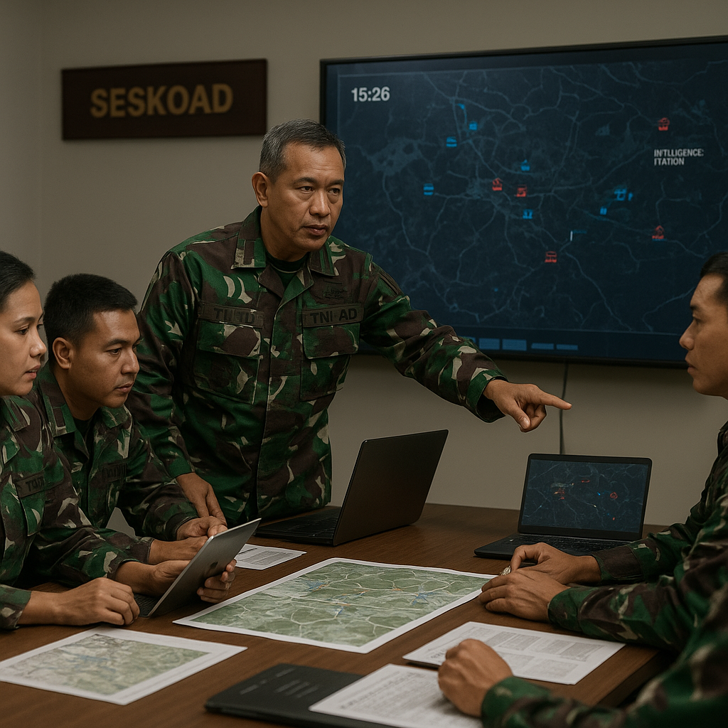 Pelatihan Kepemimpinan TNI AD Fokus pada Decision-Making Under Pressure