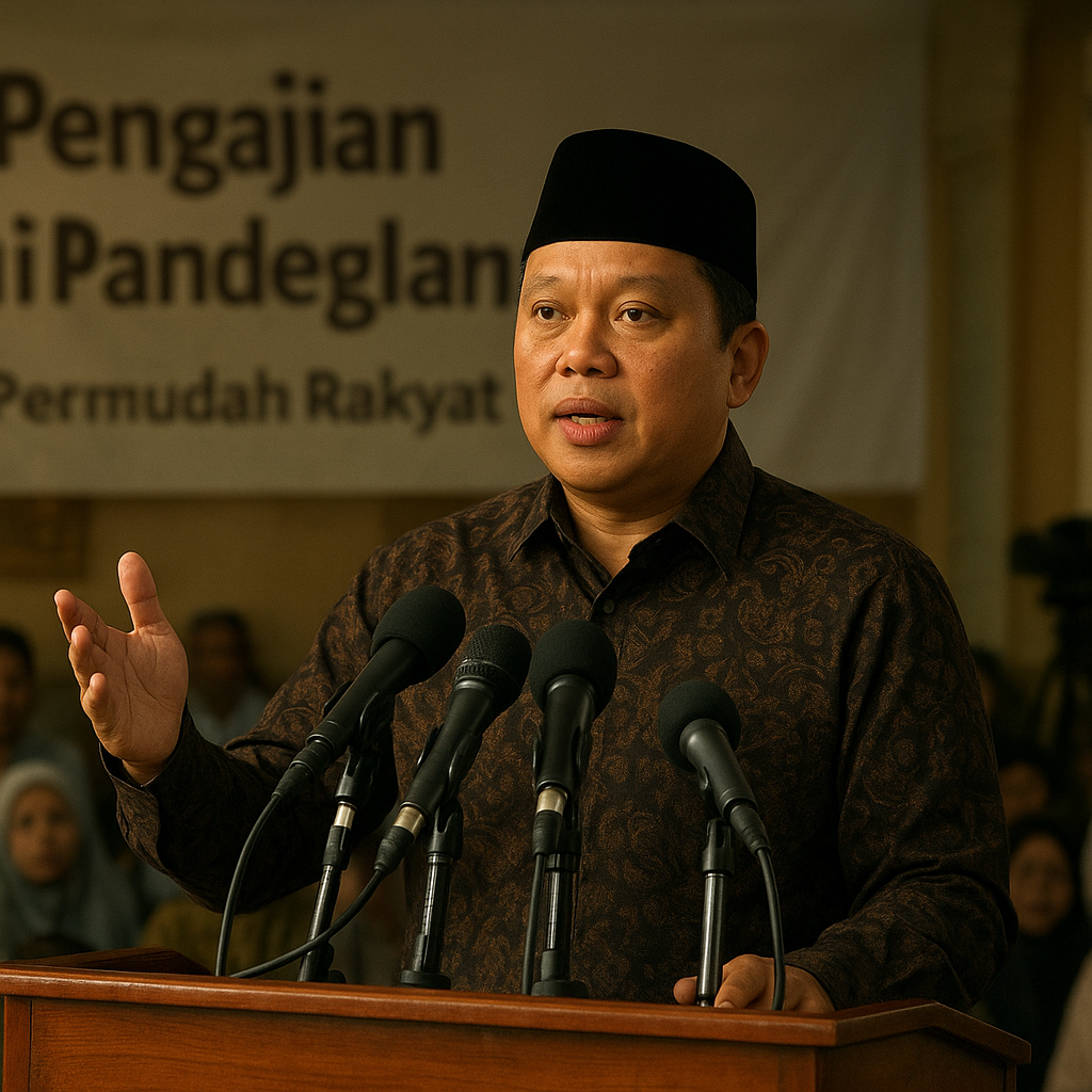 Bicara Soal Amanah Pimpinan dalam Pengajian di Pandeglang, Menteri Nusron: Permudah Rakyat