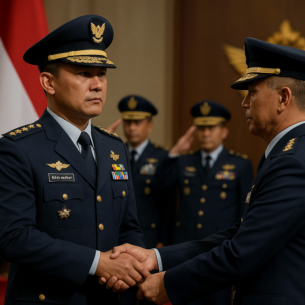 Marsekal Pertama Erwin Sugiandi Resmi Jabat Panglima Komando Daerah TNI Angkatan Udara I