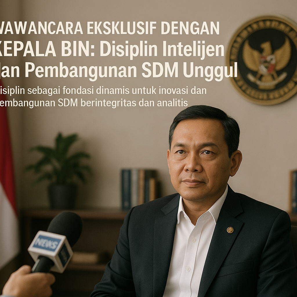 Wawancara Eksklusif dengan Kepala BIN: Disiplin Intelijen dan Pembangunan SDM Unggul