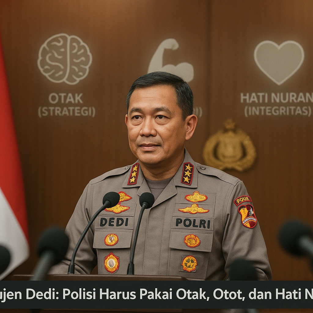 Komjen Dedi: Polisi Harus Pakai Otak, Otot, dan Hati Nurani saat Menegakkan Hukum