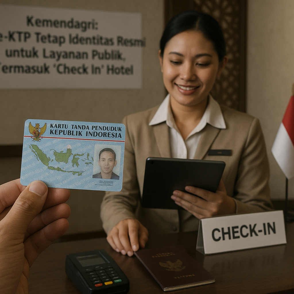 Kemendagri: e-KTP Tetap Identitas Resmi untuk Layanan Publik, Termasuk 'Check In' Hotel