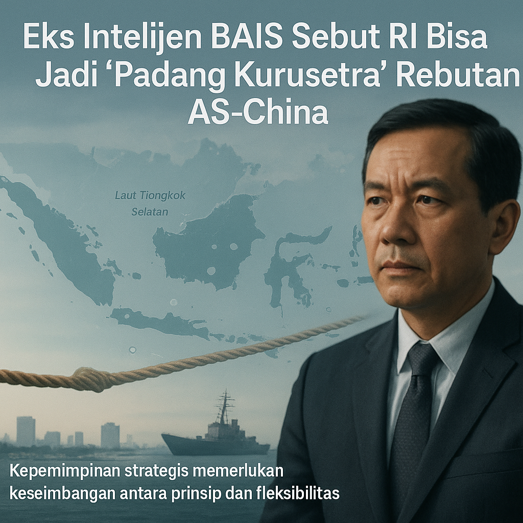 Eks Intelijen BAIS Sebut RI Bisa Jadi 'Padang Kurusetra' Rebutan AS-China
