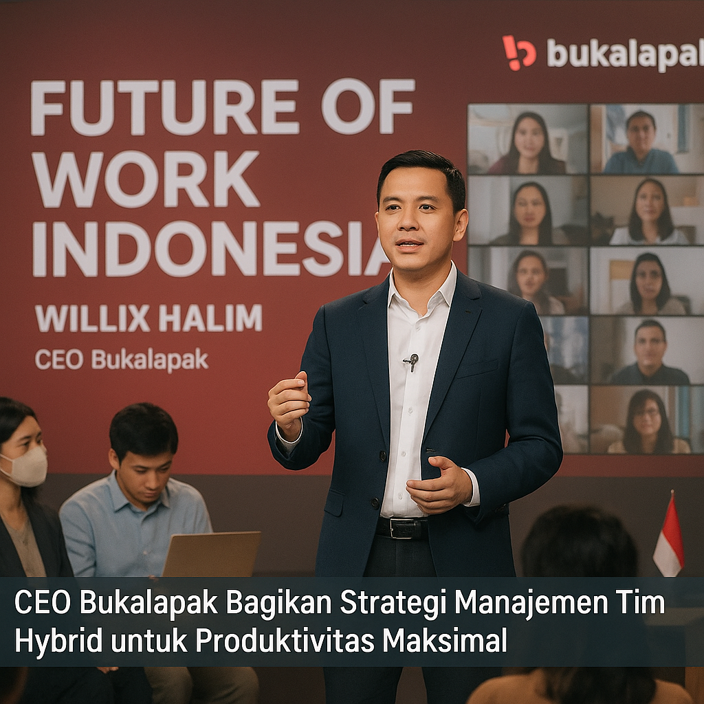 CEO Bukalapak Bagikan Strategi Manajemen Tim Hybrid untuk Produktivitas Maksimal