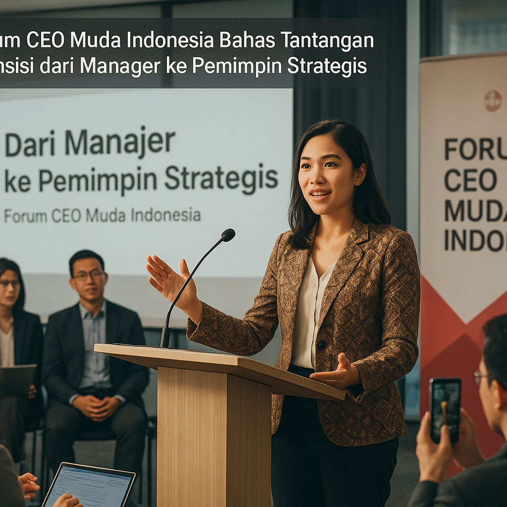 Forum CEO Muda Indonesia Bahas Tantangan Transisi dari Manager ke Pemimpin Strategis