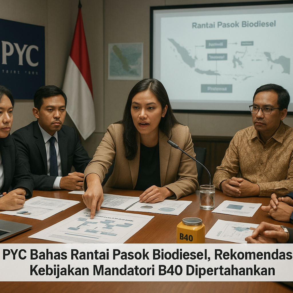 PYC Bahas Rantai Pasok Biodiesel, Rekomendasikan Kebijakan Mandatori B40 Dipertahankan
