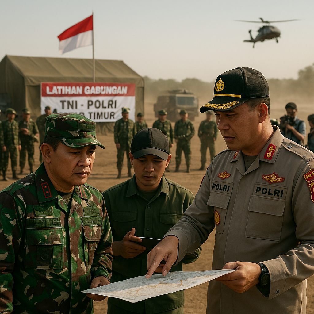 Panglima TNI Tinjau Latihan Gabungan TNI-Polri di Jawa Timur, Tekankan Koordinasi dan Soliditas