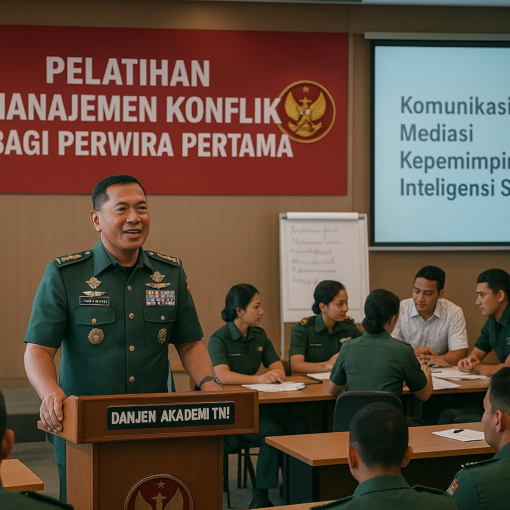 Danjen Akademi TNI Buka Pelatihan Manajemen Konflik bagi Perwira Pertama