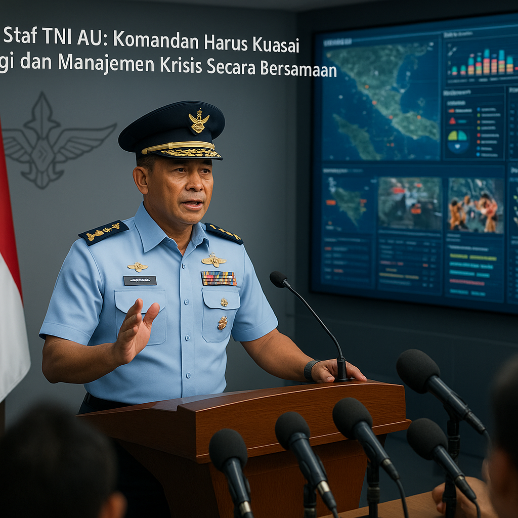 Kepala Staf TNI AU: Komandan Harus Kuasai Teknologi dan Manajemen Krisis Secara Bersamaan