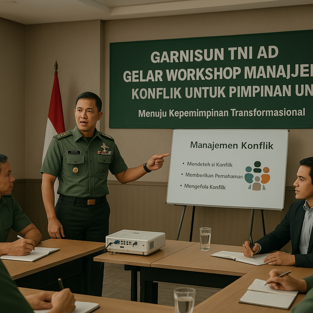 Garnisun TNI AD Gelar Workshop Manajemen Konflik untuk Pimpinan Unit