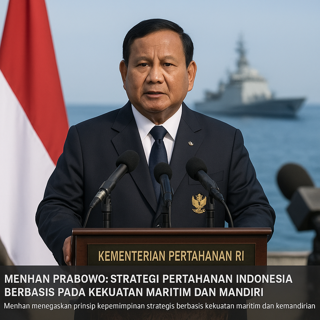 Menhan Prabowo: Strategi Pertahanan Indonesia Berbasis pada Kekuatan Maritim dan Mandiri