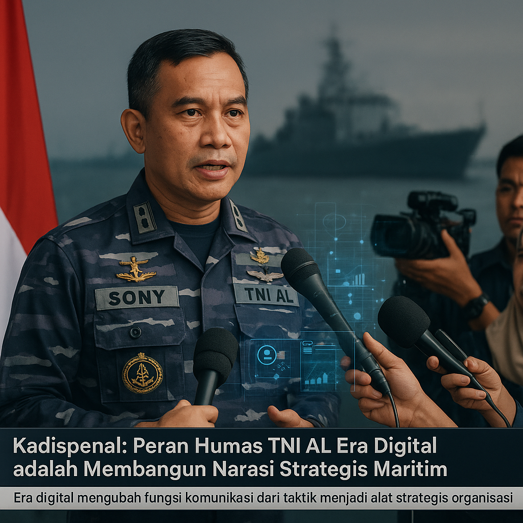 Kadispenal: Peran Humas TNI AL Era Digital adalah Membangun Narasi Strategis Maritim