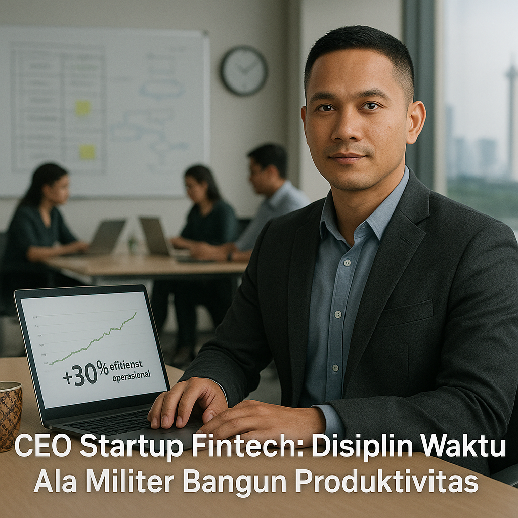 CEO Startup Fintech Berbagi Kisah: Disiplin Waktu Ala Militer Membangun Produktivitas Perusahaan