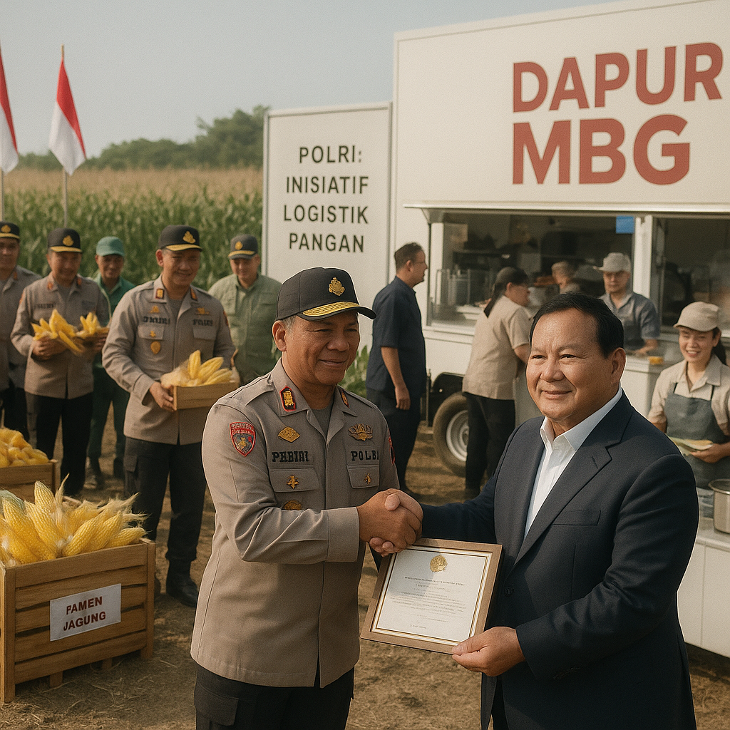 Polri Pamer Panen Jagung dan Dapur MBG, Prabowo Janjikan Bintang Mahaputera