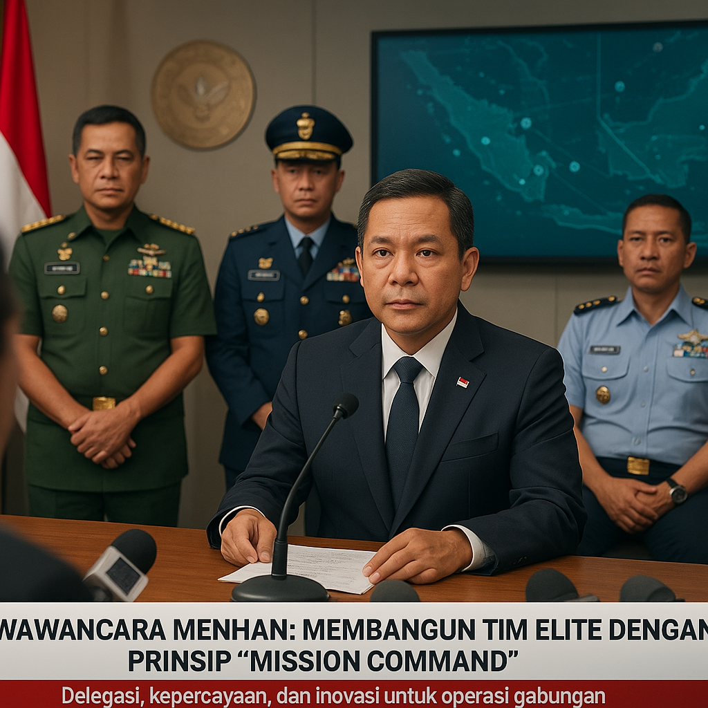 Wawancara Menhan: Membangun Tim Elite dengan Prinsip 'Mission Command' untuk Operasi Gabungan