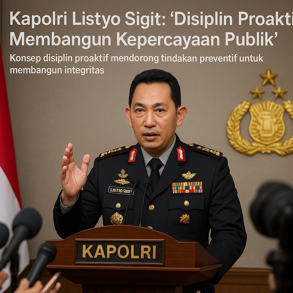Kapolri Listyo Sigit: "Disiplin Proaktif Membangun Kepercayaan Publik"