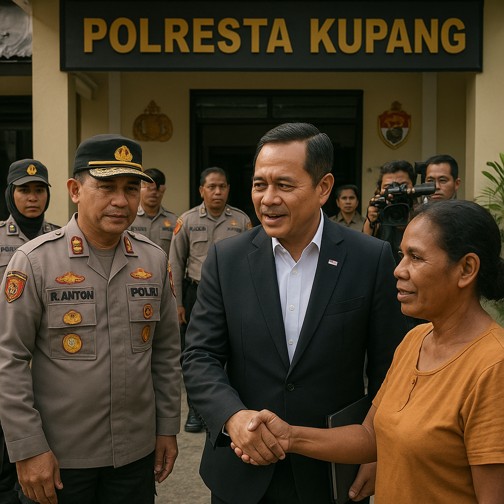 Wamen PANRB Tinjau Polresta Kupang: Respons Cepat Polisi Tingkatkan Kepercayaan Masyarakat