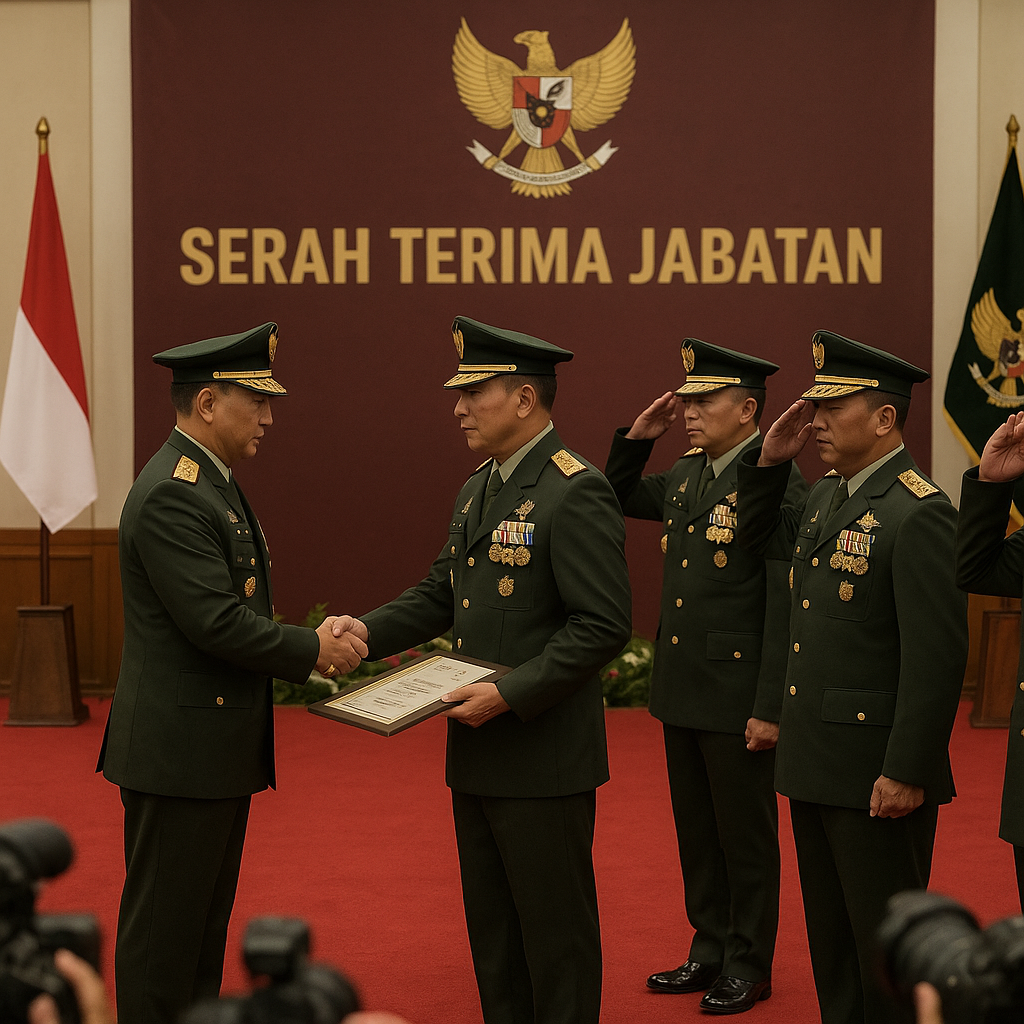 Kasad Pimpin Sertijab Empat Pejabat TNI AD, Tegaskan Pentingnya Sinergi dan Inovasi