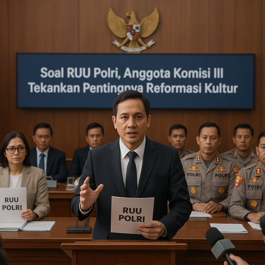 Soal RUU Polri, Anggota Komisi III Tekankan Pentingnya Reformasi Kultur