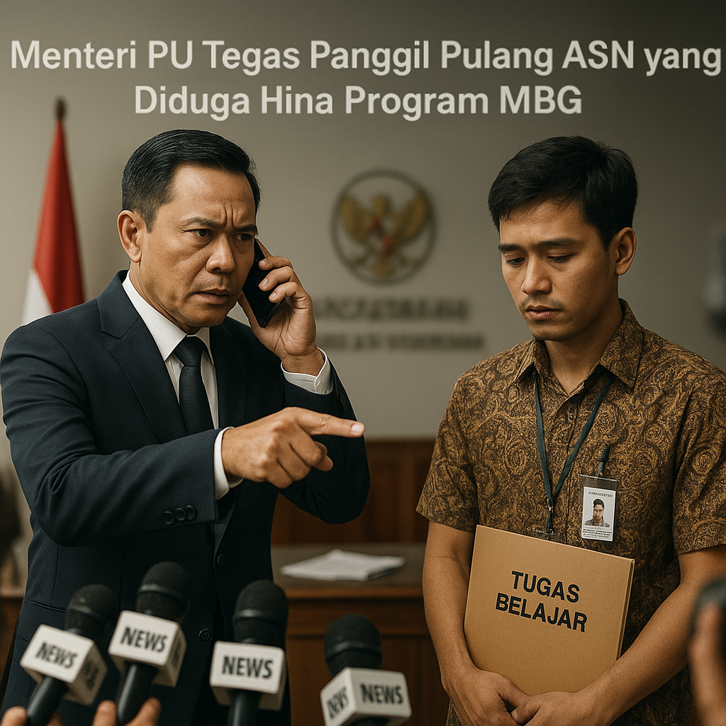 Menteri PU Tegas Panggil Pulang ASN yang Diduga Hina Program MBG