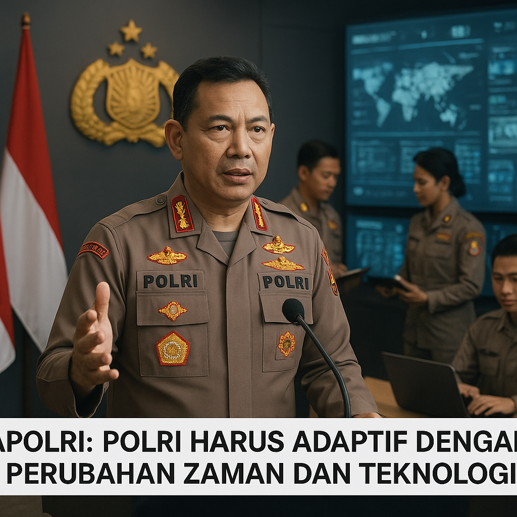Kapolri: Polri Harus Adaptif dengan Perubahan Zaman dan Teknologi
