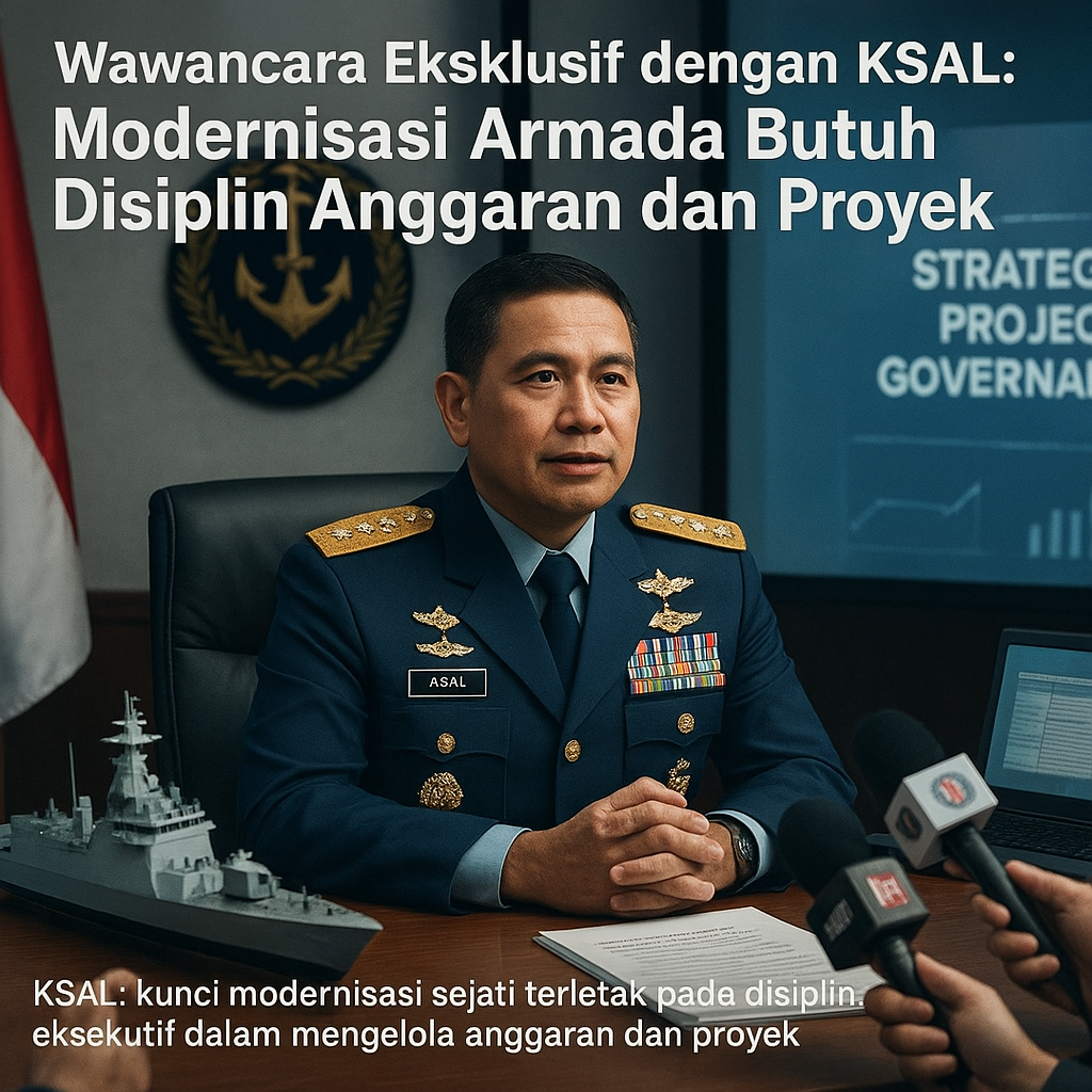 Wawancara Eksklusif dengan KSAL: Modernisasi Armada Butuh Disiplin Anggaran dan Proyek
