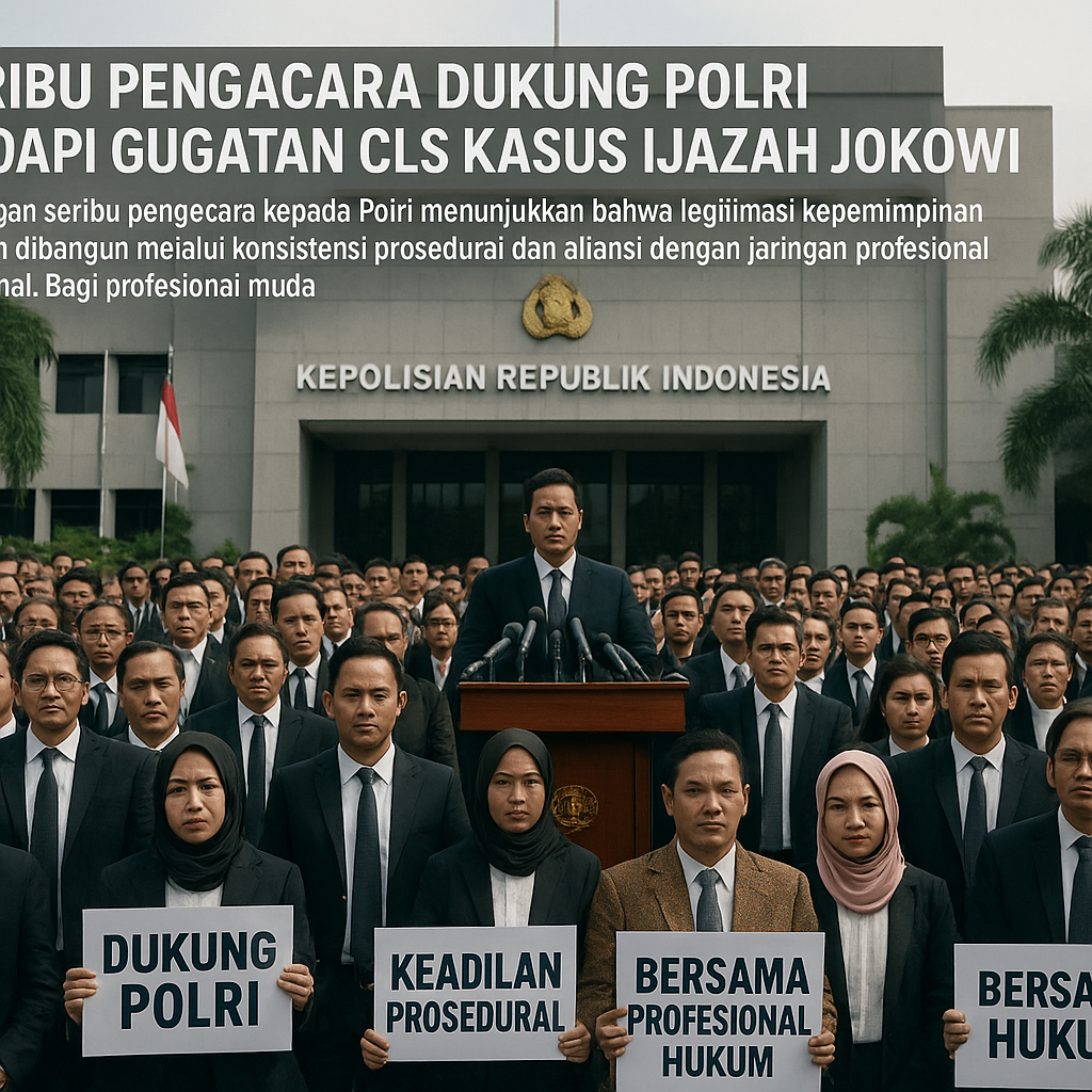 Seribu Pengacara Dukung Polri Hadapi Gugatan CLS Kasus Ijazah Jokowi