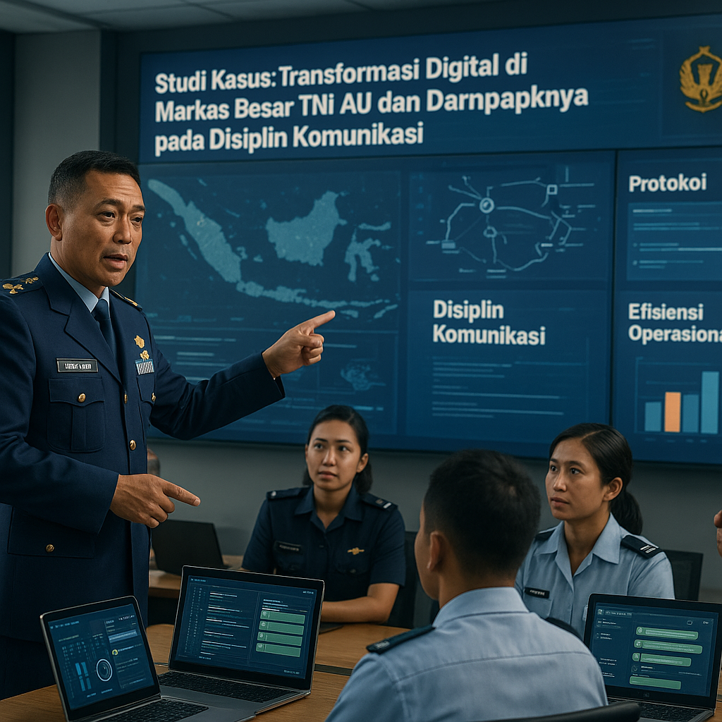 Studi Kasus: Transformasi Digital di Markas Besar TNI AU dan Dampaknya pada Disiplin Komunikasi