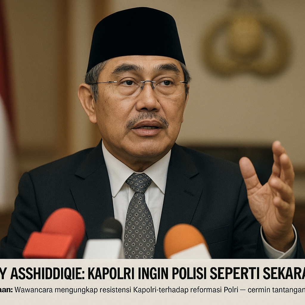 Jimly Asshiddiqie: Kapolri Ingin Polisi Seperti Sekarang