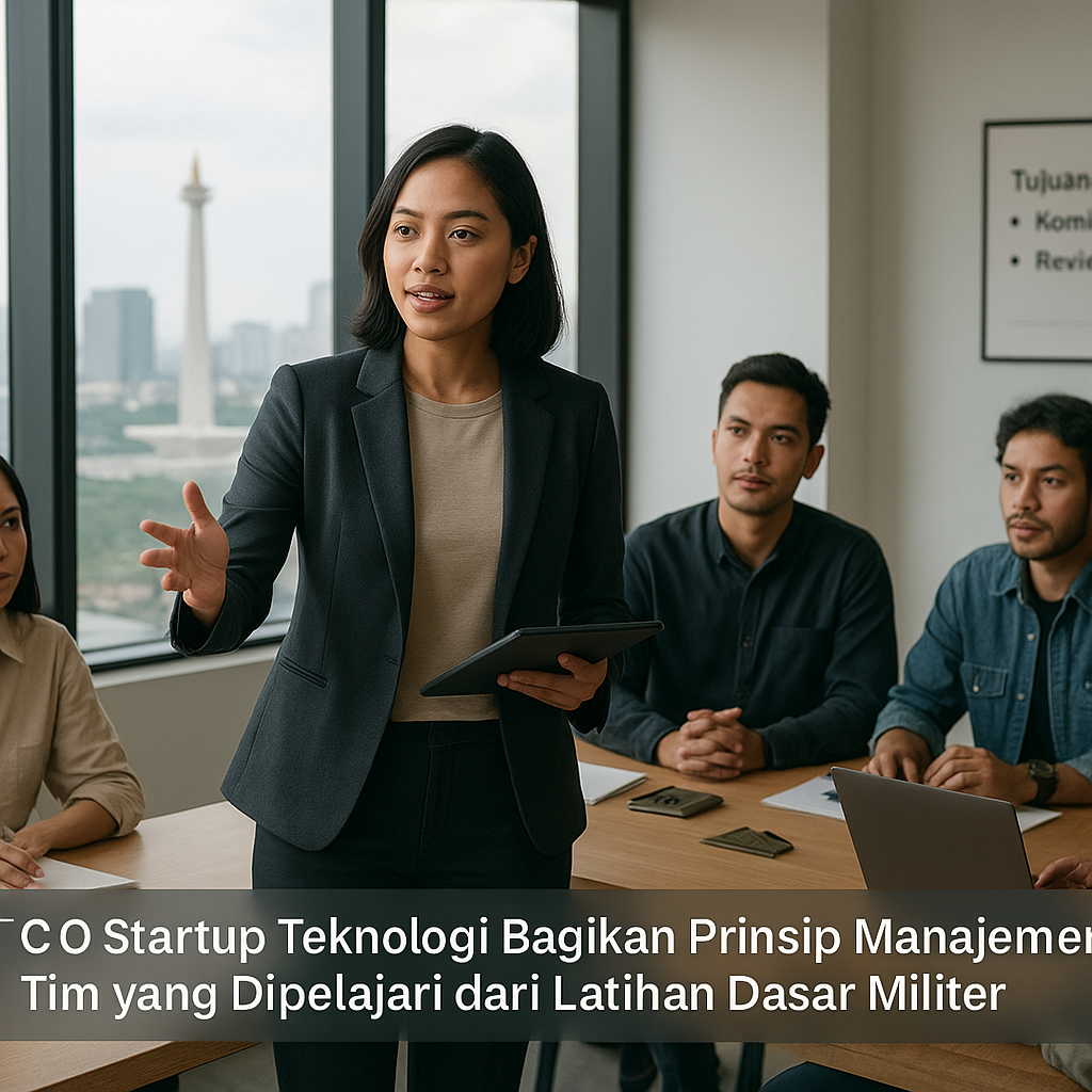 CEO Startup Teknologi Bagikan Prinsip Manajemen Tim yang Dipelajari dari Latihan Dasar Militer