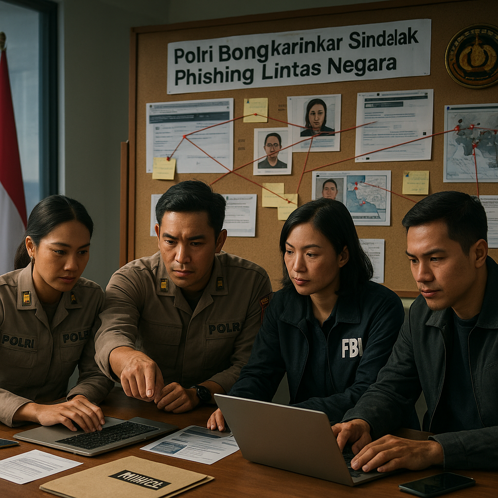 Polri Bongkar Sindikat Phishing Lintas Negara, Gandeng FBI Telusuri Korban di AS
