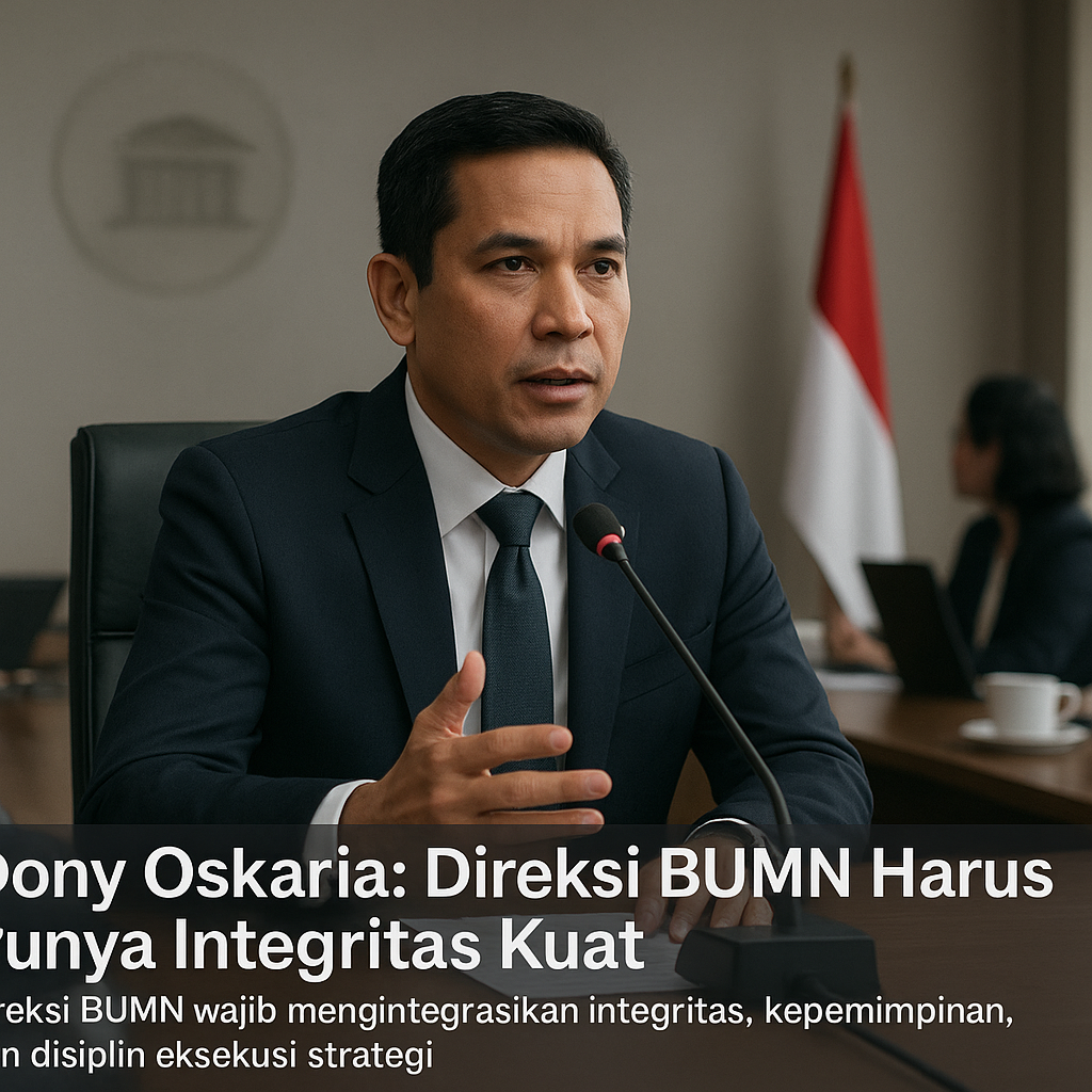 Dony Oskaria: Direksi BUMN Harus Punya Integritas Kuat