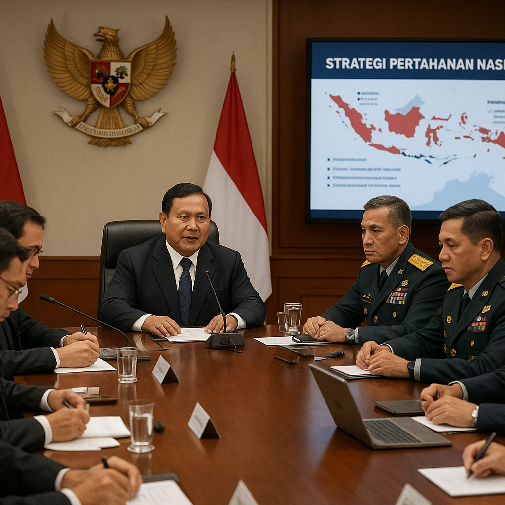 Menhan Prabowo Subianto Kumpulkan Menteri dan Jenderal untuk Rapat Strategi Pertahanan Nasional