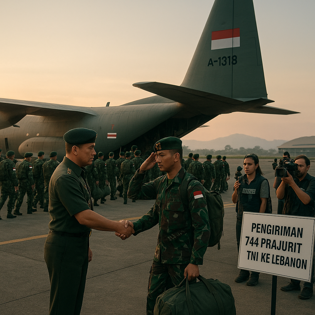 TNI Berangkatkan 744 Prajurit ke Lebanon, Panglima Tegaskan Bentuk Kepercayaan Internasional