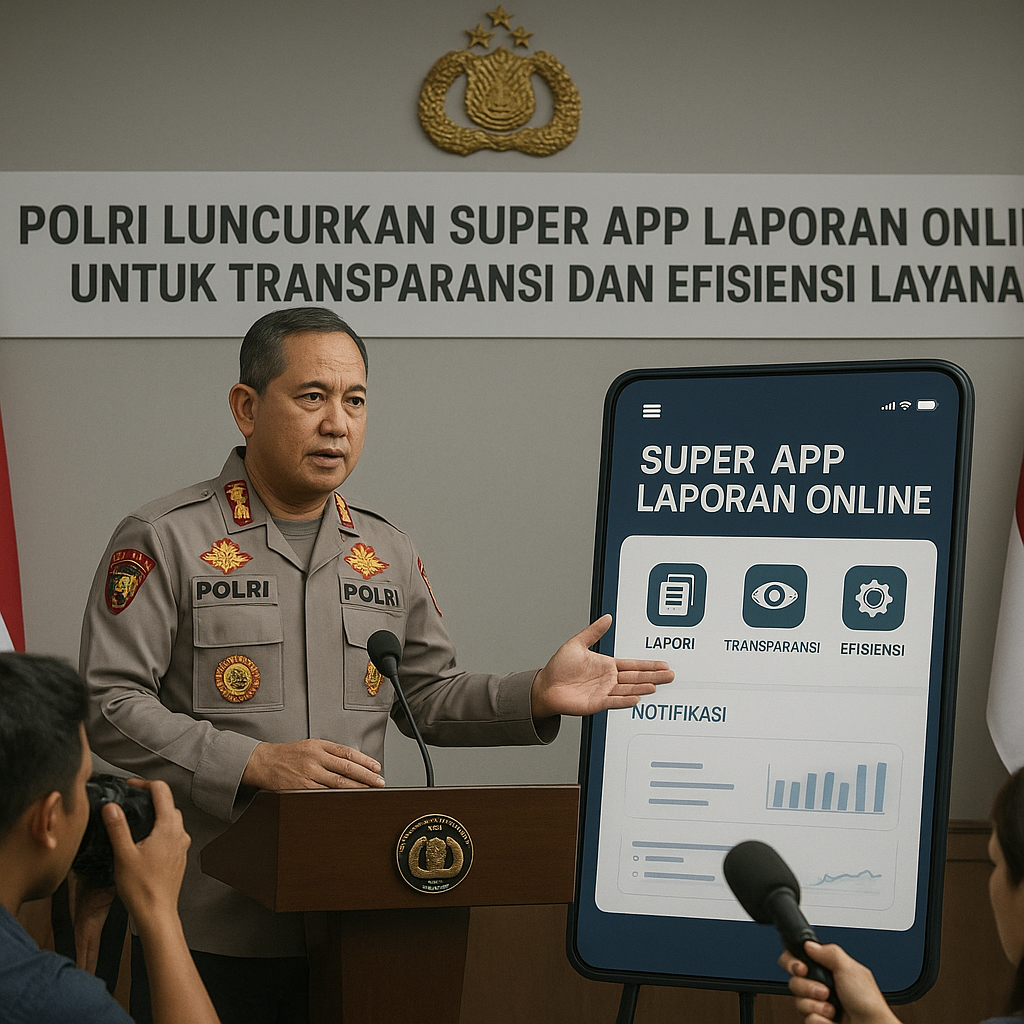 Polri Luncurkan Super App Laporan Online untuk Transparansi dan Efisiensi Layanan
