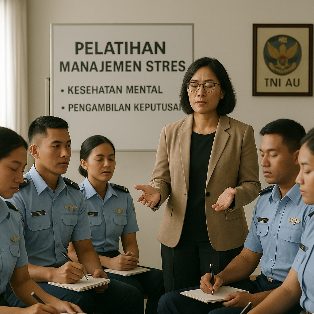 Pelatihan Manajemen Stres untuk Perwira Muda TNI AU Fokus pada Kesehatan Mental dan Pengambilan Keputusan