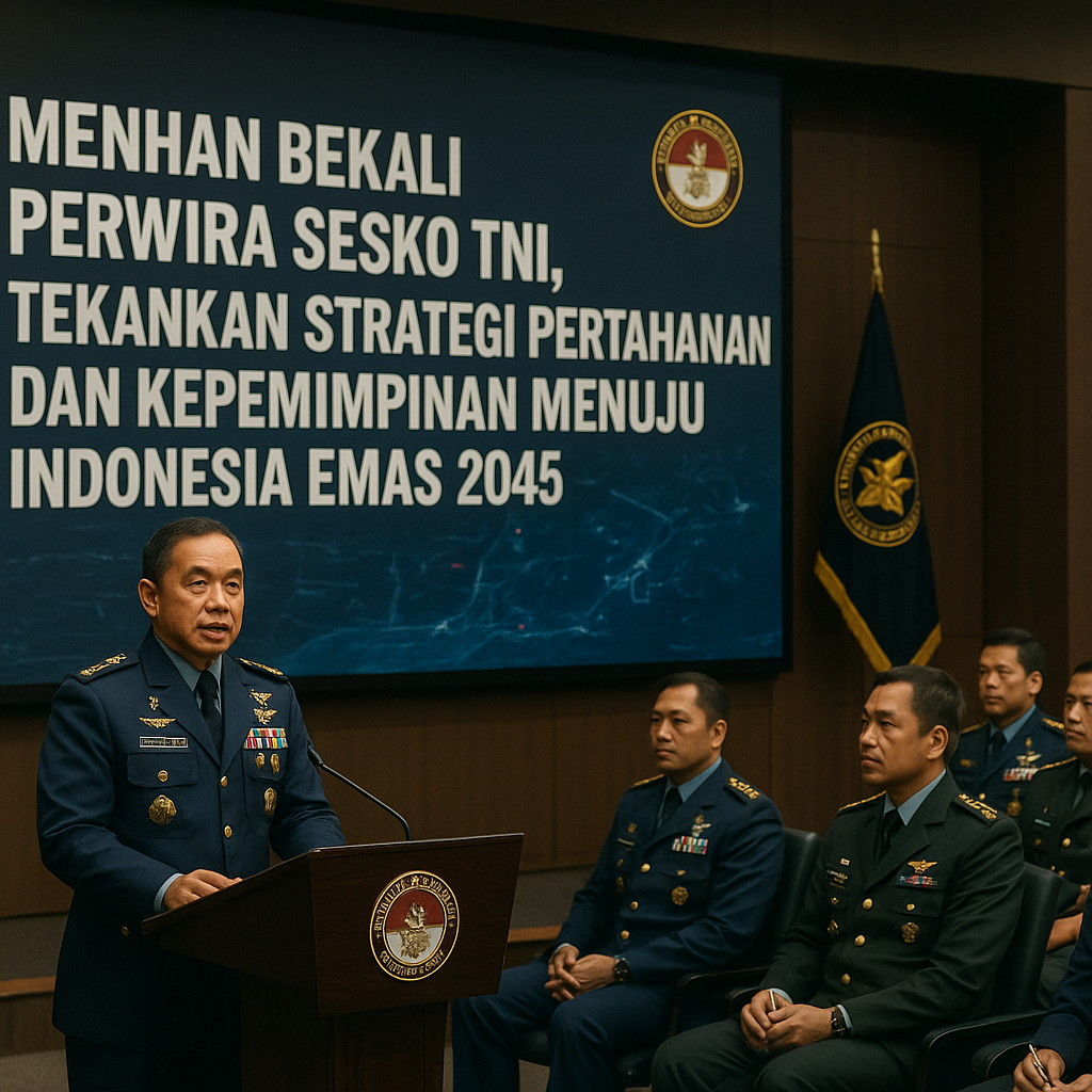 Menhan Bekali Perwira Sesko TNI, Tekankan Strategi Pertahanan dan Kepemimpinan Menuju Indonesia Emas 2045