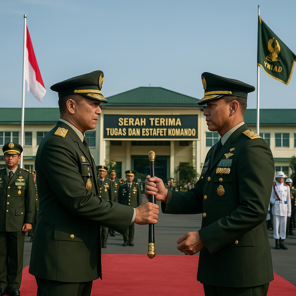 Kasad Pimpin Upacara Penyerahan Tugas dan Estafet Komando di Lingkungan TNI AD
