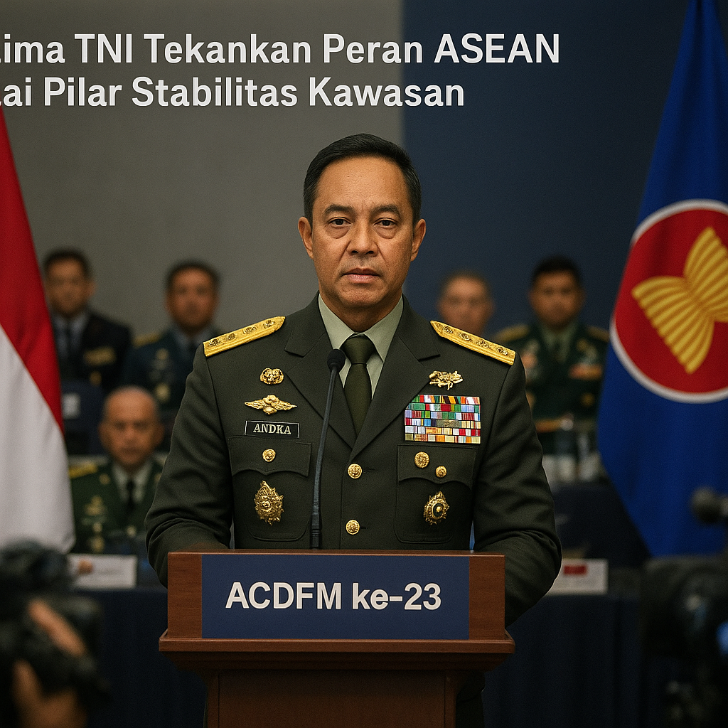 Panglima TNI Tekankan Peran ASEAN sebagai Pilar Stabilitas Kawasan dalam Sidang ACDFM ke-23