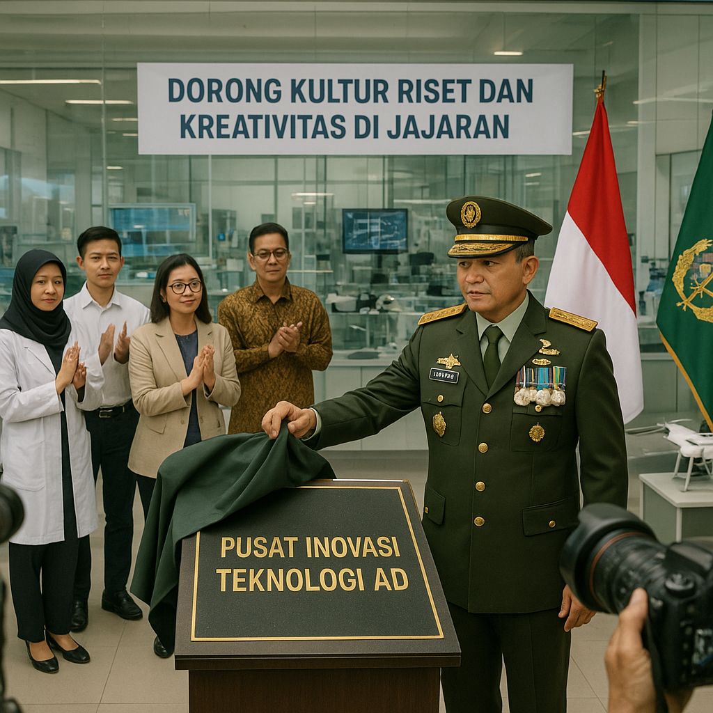 Kasad Resmikan Pusat Inovasi Teknologi AD, Dorong Kultur Riset dan Kreativitas di Jajaran